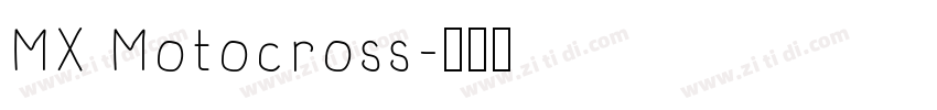 MX Motocross字体转换